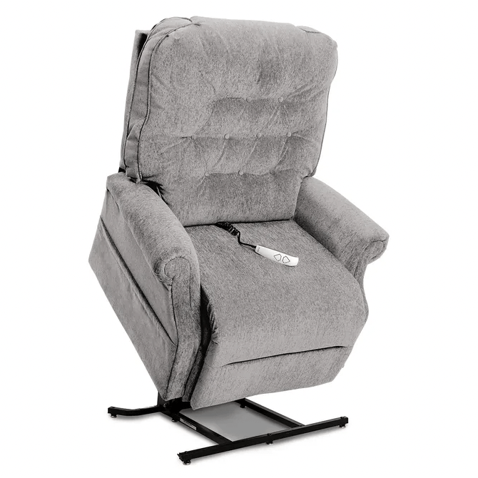 Pride Heritage LC-358 Power Lift Chair Recliner Arm Chairs, Recliners & Sleeper Chairs Pride Mobility Petite Wide - User Height: 5'3" and Below Cool Grey - 100% Polyester (Crypton Aria Fabrics) 