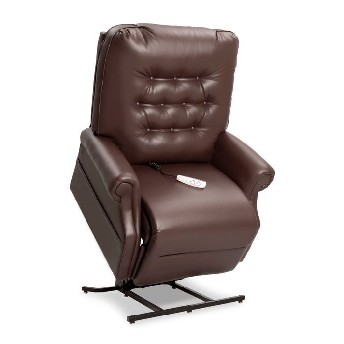 Pride Heritage LC-358 Power Lift Chair Recliner Arm Chairs, Recliners & Sleeper Chairs Pride Mobility Petite Wide - User Height: 5'3" and Below Chestnut - 100% Polyurethane (Sta-Kleen Fabrics) 