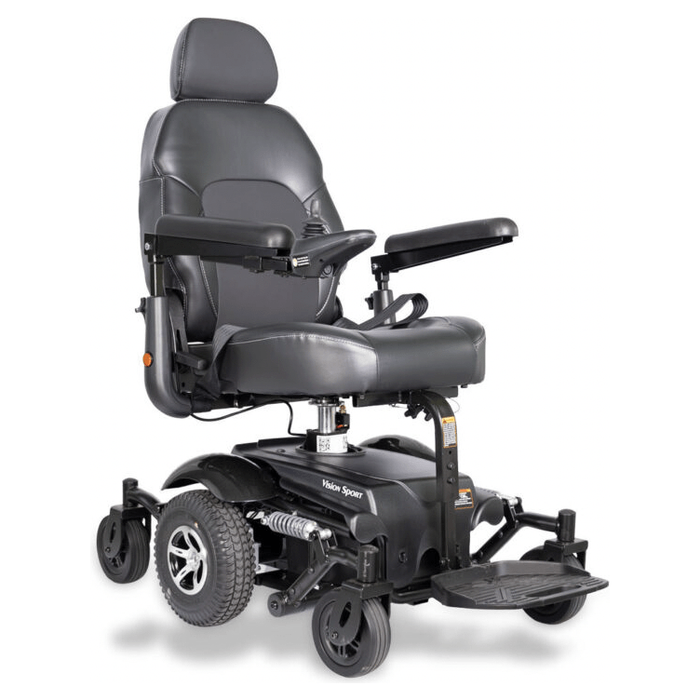 Merits Health Vision Sport Electric Power Wheelchair P326 Wheelchairs Merits Health Black 18" 
