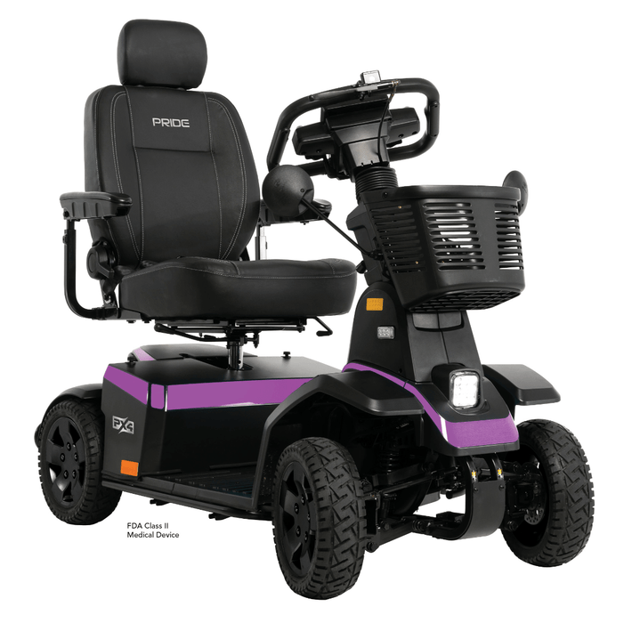 Pride PX4 Full Size 4-Wheel Mobility Scooter Mobility Scooters Pride Mobility Dark Violet High Back Captain Seat - 18" x 18-20" ($0) 