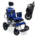 ComfyGo Majestic IQ-8000 Remote Controlled Folding Lightweight Electric Wheelchair Wheelchairs ComfyGo Silver Blue (+$100) 