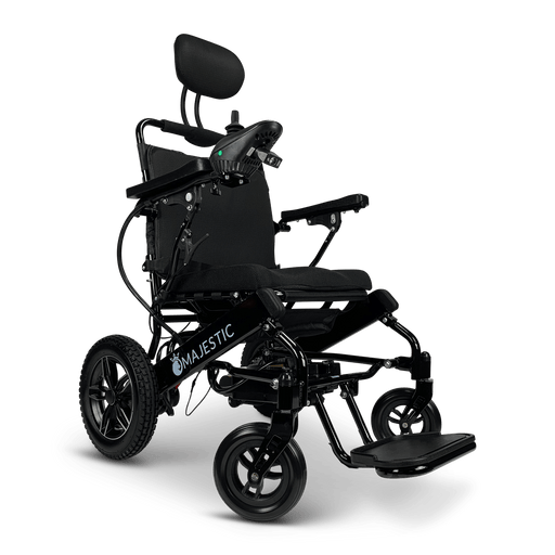 ComfyGo Majestic IQ-8000 Remote Controlled Folding Lightweight Electric Wheelchair Wheelchairs ComfyGo Black Standard 