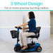 Vive Health 3 Wheel Mobility Scooter Mobility Scooters Vive Health   
