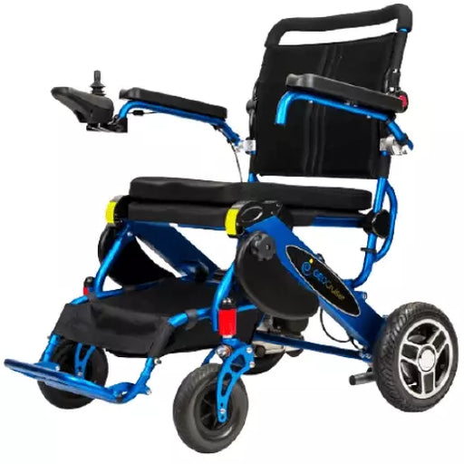 Geo Cruiser DX Lightweight Foldable Power Chair by Pathway Mobility Wheelchairs Pathway Mobility Blue  