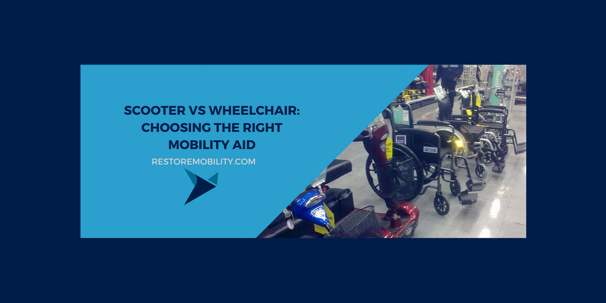 Scooter vs Wheelchair Choosing the Right Mobility Aid — RestoreMobility