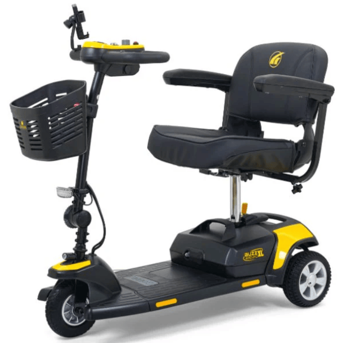 Golden Buzzaround XL 3-Wheel Mobility Scooter GB121-STD Mobility Scooters Golden Technologies Standard 12AH Battery Canary Yellow (+$60)