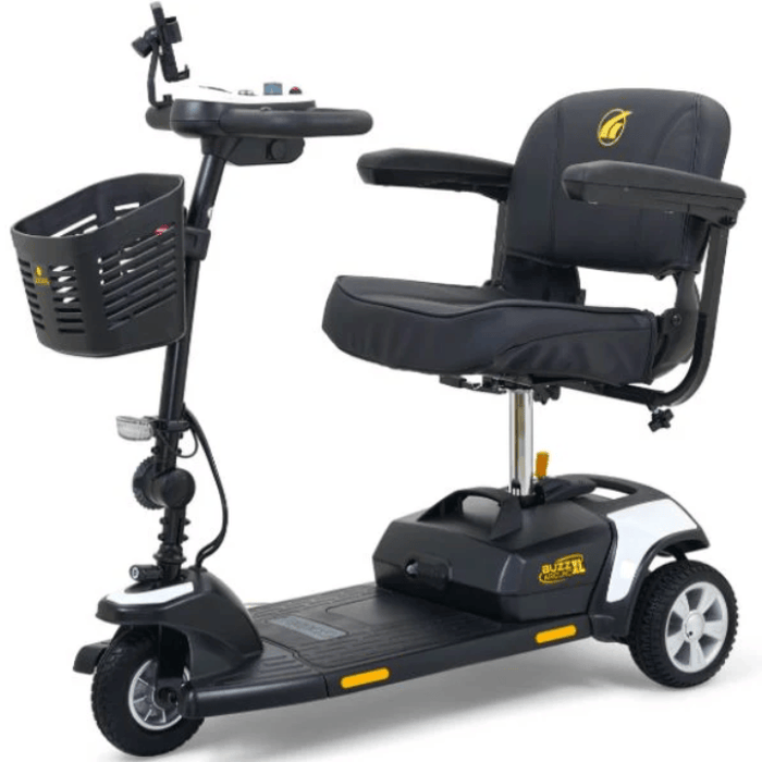 Golden Buzzaround XL 3-Wheel Mobility Scooter GB121-STD Mobility Scooters Golden Technologies Standard 12AH Battery Crisp White (+$60)