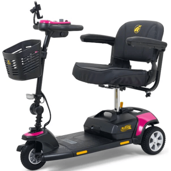 Golden Buzzaround XL 3-Wheel Mobility Scooter GB121-STD Mobility Scooters Golden Technologies Standard 12AH Battery Orchid Pink (+$60)