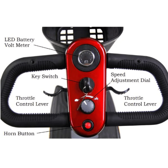 Golden Buzzaround XL 3-Wheel Mobility Scooter GB121-STD Mobility Scooters Golden Technologies