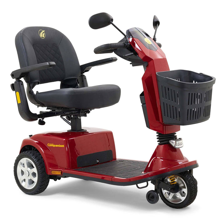 Golden Companion Full Size 3-Wheel Mobility Scooter GC340 Mobility Scooters Golden Technologies Crimson Red