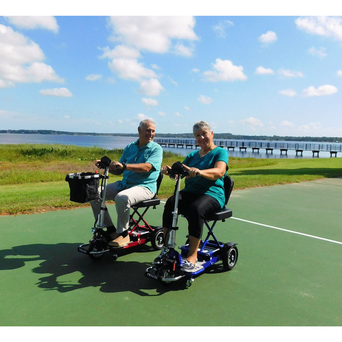 Triaxe Cruze Lightweight Foldable 3 Wheel Mobility Scooter by Enhance Mobility T3055 Mobility Scooters Enhance Mobility   