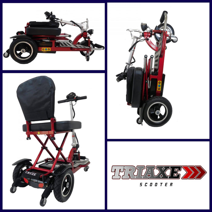 Triaxe Cruze Lightweight Foldable 3 Wheel Mobility Scooter by Enhance Mobility T3055 Mobility Scooters Enhance Mobility   