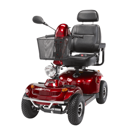 FreeRider FR 510 F II 4-Wheel Bariatric Scooter Mobility Scooters FreeRider FR 510F 11 Red w/U1 Battery - 33ah  