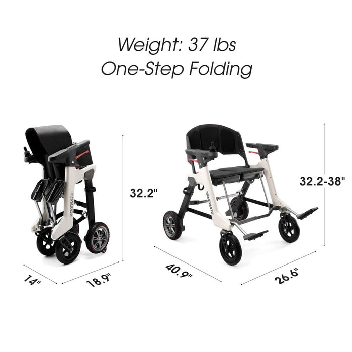 Roamate 3-in-1 Rollator & Electric Wheelchair Walkers Enhance Mobility