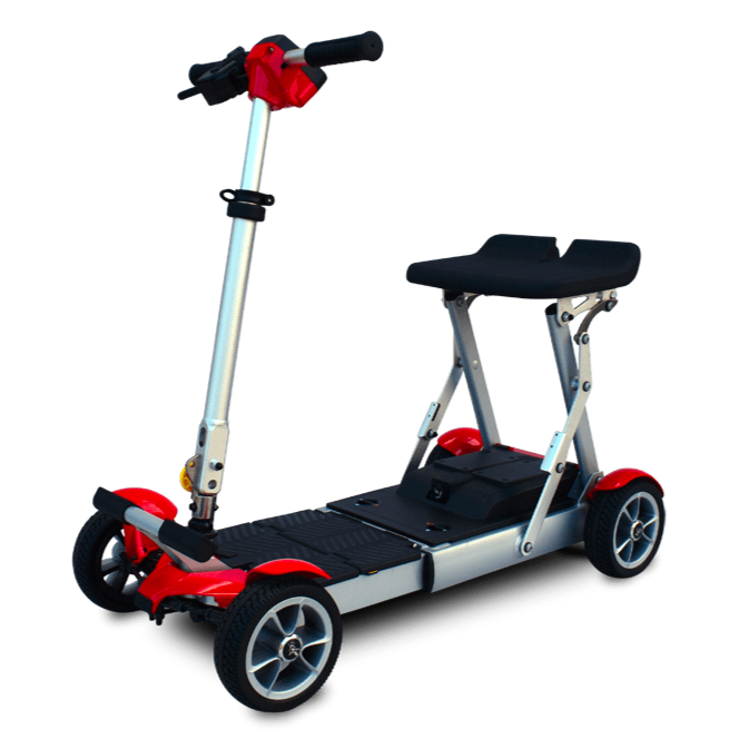 EV Rider Gypsy Q2 4-Wheel Lightweight Folding Mobility Scooter Mobility Scooters EV Rider Red  