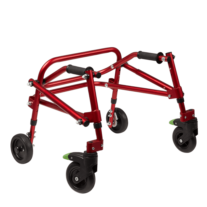 Circle Specialty Klip 4-Wheeled Pediatric Walker Walkers Circle Specialty Extra Small (only comes in red) Standard 5" Wheels No Seat