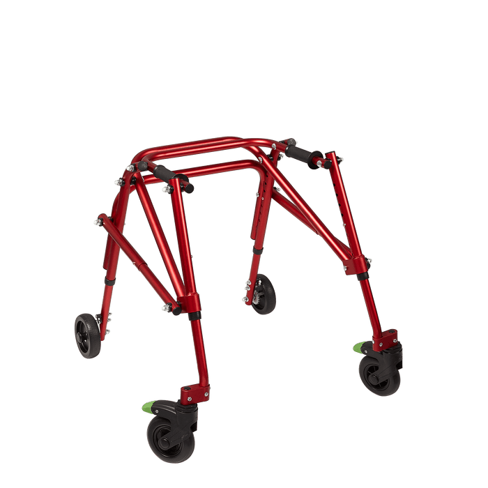 Circle Specialty Klip 4-Wheeled Pediatric Walker Walkers Circle Specialty Small (only comes in red) Standard 5" Wheels No Seat