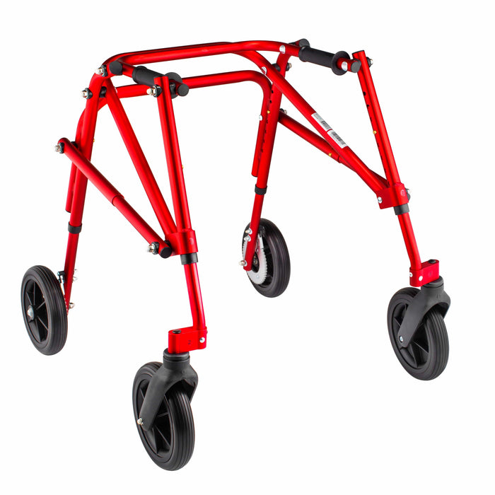 Circle Specialty Klip 4-Wheeled Pediatric Walker Walkers Circle Specialty Small (only comes in red) Upgrade to 8" Wheels No Seat