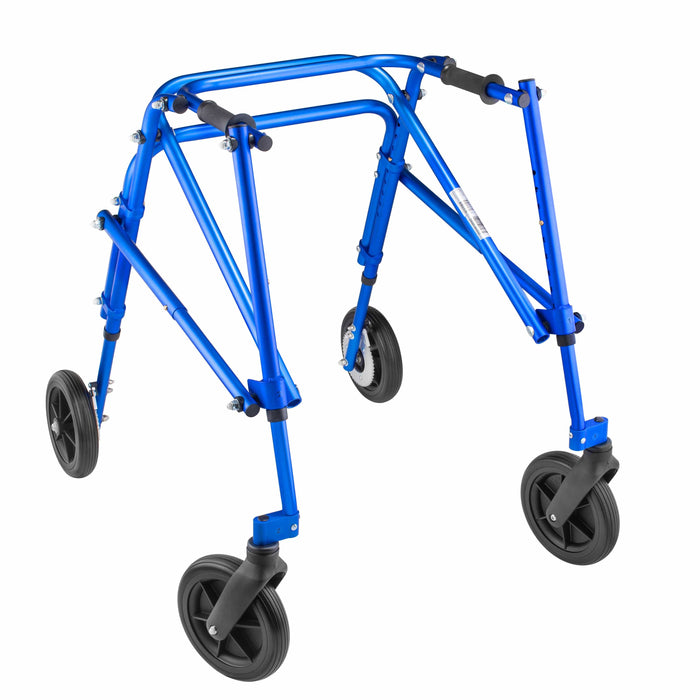 Circle Specialty Klip 4-Wheeled Pediatric Walker Walkers Circle Specialty Medium (only comes in blue) Upgrade to 8" Wheels No Seat