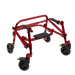 Circle Specialty Klip 4-Wheeled Pediatric Walker Walkers Circle Specialty Extra Small (only comes in red) Standard 5" Wheels With Seat