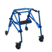 Circle Specialty Klip 4-Wheeled Pediatric Walker Walkers Circle Specialty Medium (only comes in blue) Standard 5" Wheels With Seat