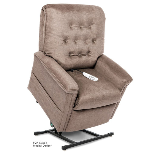 Pride Heritage LC-358 Power Lift Chair Recliner Arm Chairs, Recliners & Sleeper Chairs Pride Mobility Petite Wide - User Height: 5'3" and Below Stone - 100% Polyester (Cloud 9 Fabrics) 