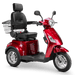 Bespoke Legacy Recreational 3-Wheel Mobility Scooter Mobility Scooters Bespoke Mobility Red Black Chrome