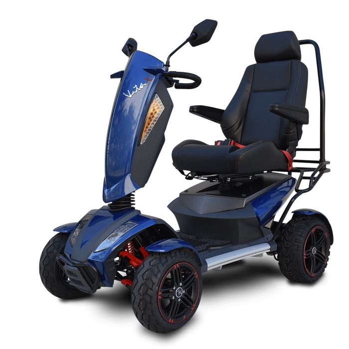 EV Rider Vita Monster All-Terrain 4-Wheel Power Mobility Scooter Mobility Scooters EV Rider Blue  