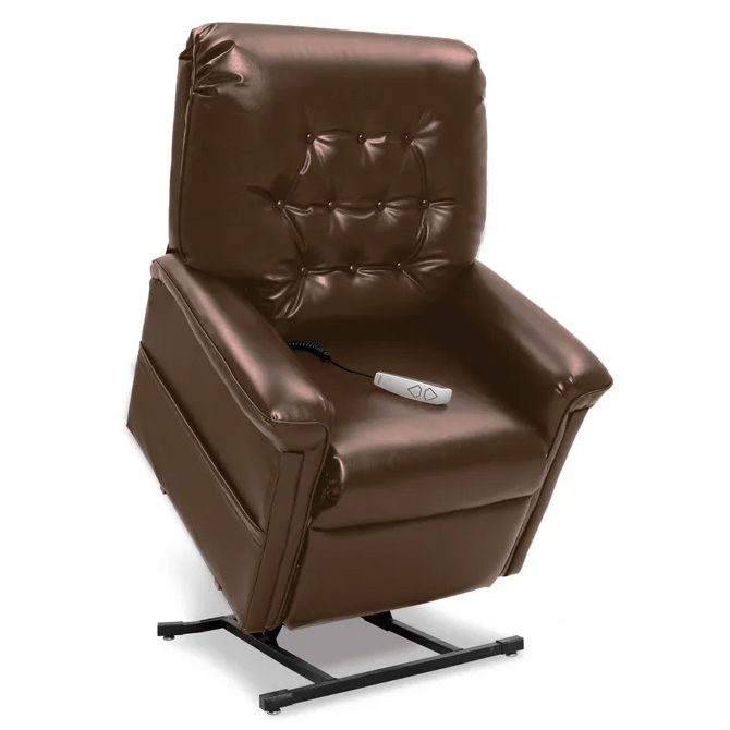 Pride Heritage LC-358 Power Lift Chair Recliner Arm Chairs, Recliners & Sleeper Chairs Pride Mobility Small - User Height: 5'3" and Below Chestnut - 100% Polyurethane (Sta-Kleen Fabrics) 