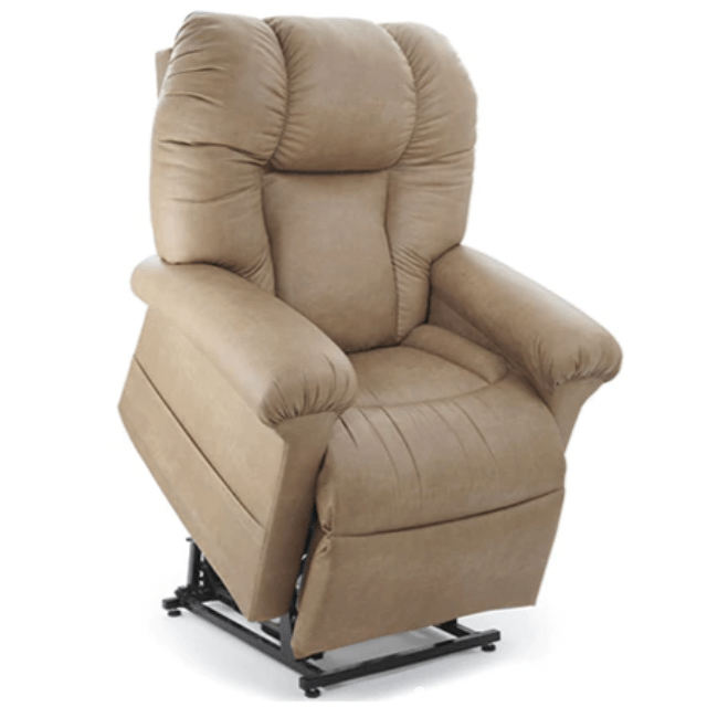 Perfect Sleep Chair Power Lift Recliner with Heat and Massage by Journey Health Arm Chairs, Recliners & Sleeper Chairs Journey MiraLux (Unique high quality/breathable fabric) Deluxe 5 Zone  (Lower body; Upper body; Lumbar; Neck; Sleep Tilt) Saddle Faux Leather (MiraLux)