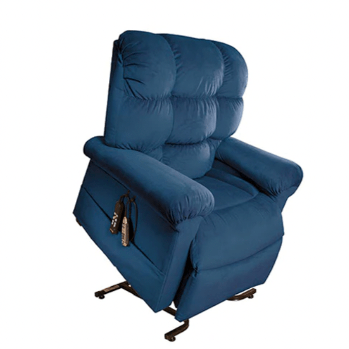 Perfect Sleep Chair Power Lift Recliner with Heat and Massage by Journey Health Arm Chairs, Recliners & Sleeper Chairs Journey MicroLux (Super soft microfiber material) Deluxe 2 Zone (Lower body; Upper body) Blue (MicroLux)