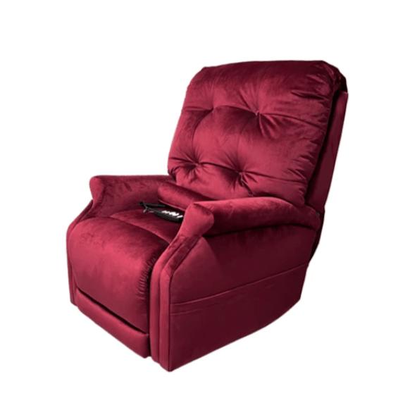 Perfect Sleep Chair Power Lift Recliner with Heat and Massage by Journey Health Arm Chairs, Recliners & Sleeper Chairs Journey MicroLux (Super soft microfiber material) Petite 2 Zone (Lower body; Upper body) Burgundy (MicroLux)