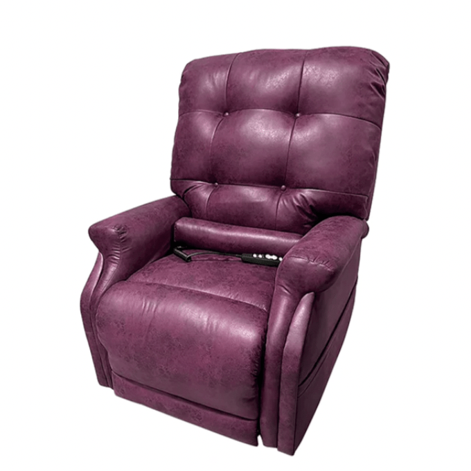 Perfect Sleep Chair Power Lift Recliner with Heat and Massage by Journey Health Arm Chairs, Recliners & Sleeper Chairs Journey DuraLux (Classic faux leather look) Petite 2 Zone (Lower body; Upper body) Burgundy (DuraLux)