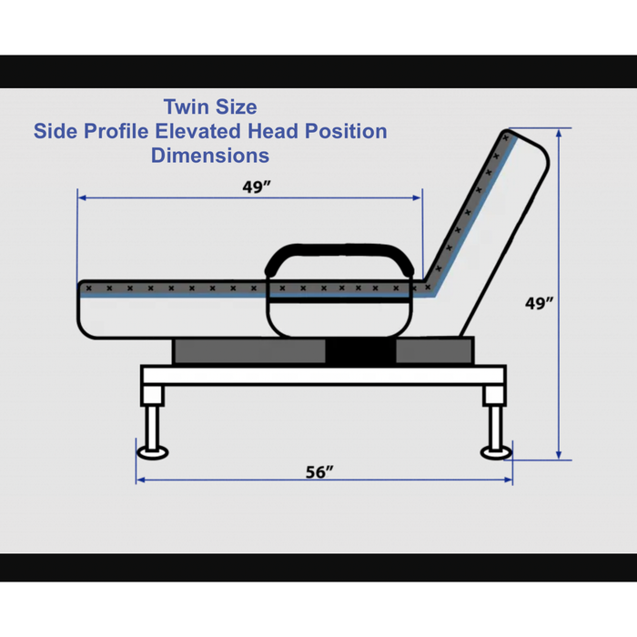 UPbed Standard Sleep To Stand Adjustable Bed by Journey Health Adjustable Beds Journey   