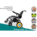 ComfyGo X-7 Super Lightweight Folding Electric Wheelchair Wheelchairs ComfyGo   