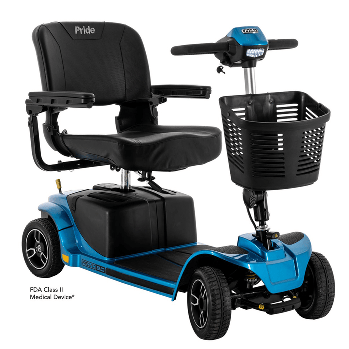 Pride Revo 2.0 4-Wheel Mobility Scooter Mobility Scooters Pride Mobility True Blue  