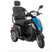 Pride Baja Raptor 2 Outdoor 3-Wheel Mobility Scooter Mobility Scooters Pride Mobility Black with True Blue Panel  