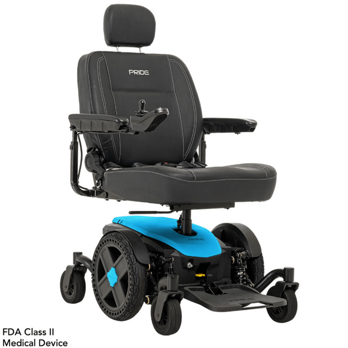 Pride Jazzy EVO 614 Power Wheelchair Power Chair Pride Mobility Iceberg Blue (Matte)  