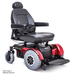Pride Jazzy 1450 Heavy Duty Power Wheelchair Power Chair Pride Mobility Red 22" W x 20" D 