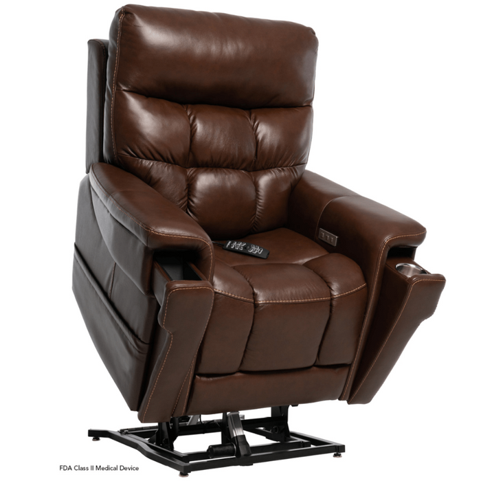 Pride Vivalift! Ultra Lift Chair Recliner PLR-4955 Arm Chairs, Recliners & Sleeper Chairs Pride Mobility Small (5'4" and below) Sorrento Coffee (100% American Leather) 