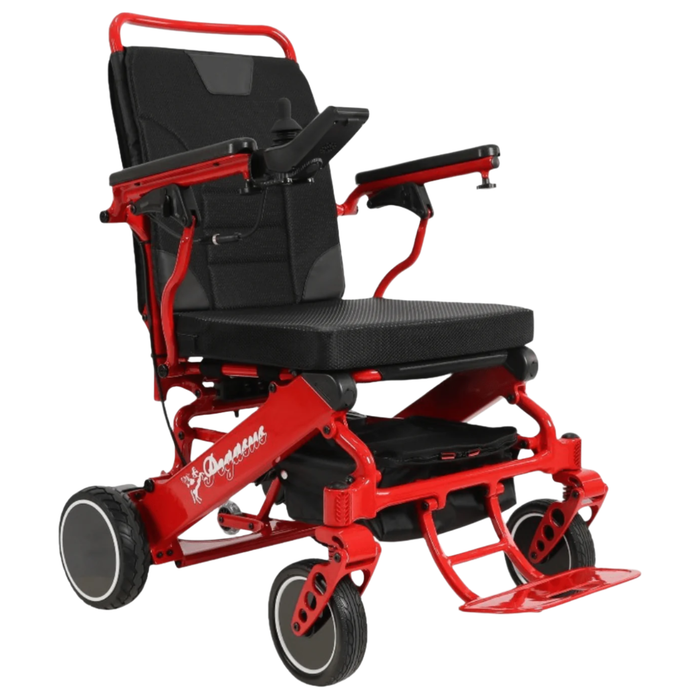 Pegasus Carbon Fiber Lightweight Power Wheelchair Wheelchairs Discover My Mobility Red