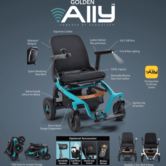 Golden Ally Folding Power Wheelchair GP303