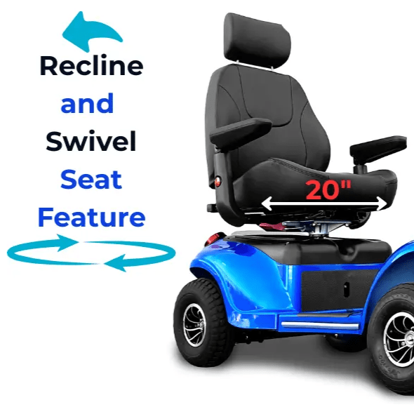 Shoprider Excursion Heavy Duty 4-Wheel Mobility Scooter 889XL Mobility Scooters Shoprider