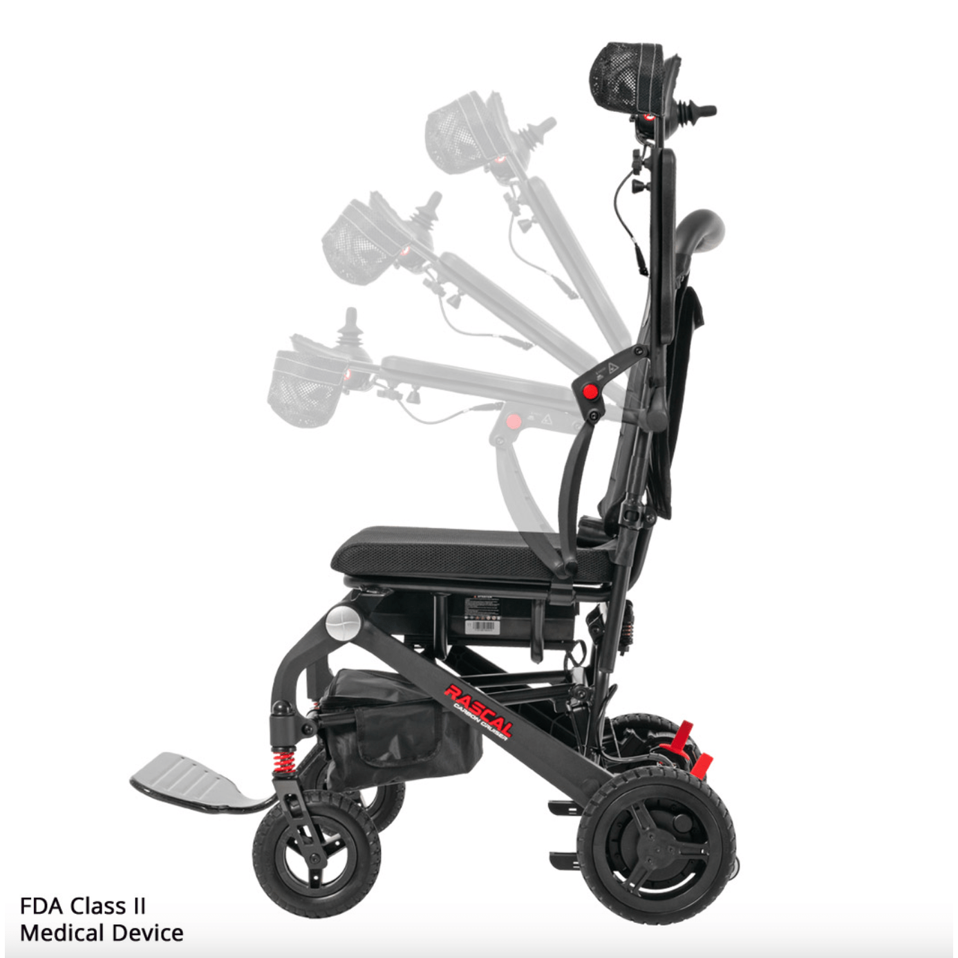 Rascal Carbon Cruiser Power Wheelchair by Mega Motion — RestoreMobility