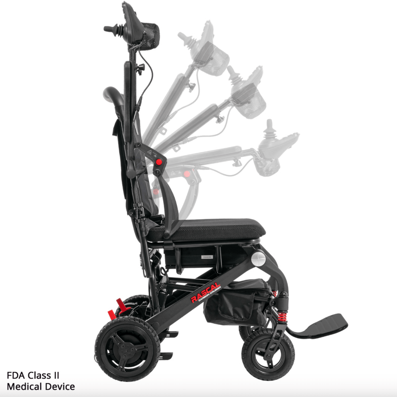 Rascal Carbon Cruiser Power Wheelchair by Mega Motion — RestoreMobility