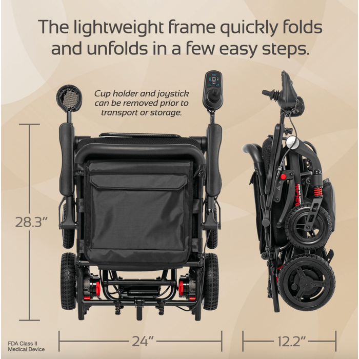 High Rise Rascal Chair Rascal Carbon Cruiser Power Wheelchair by Mega Motion — RestoreMobility