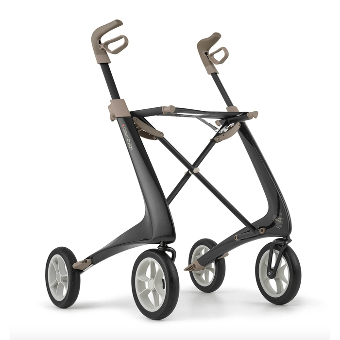 ByACRE Carbon Ultralight Folding Rollator Walkers Journey Black