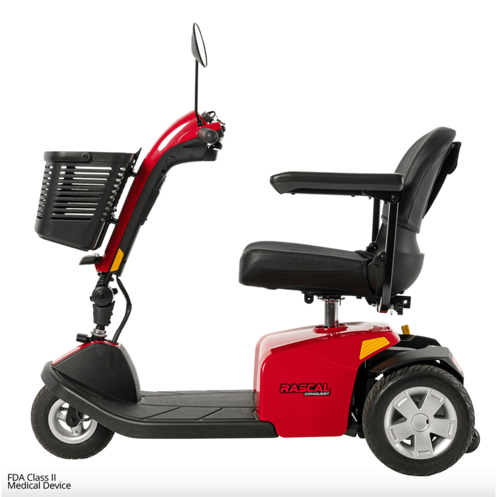 Rascal Conquest 3-Wheel Mobility Scooter by Mega Motion