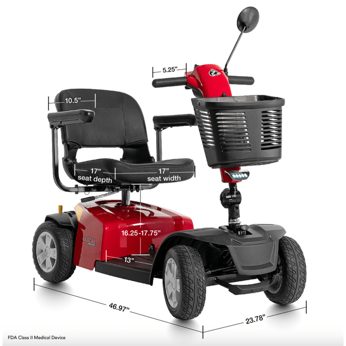 Rascal Conquest 4-Wheel Mobility Scooter by Mega Motion