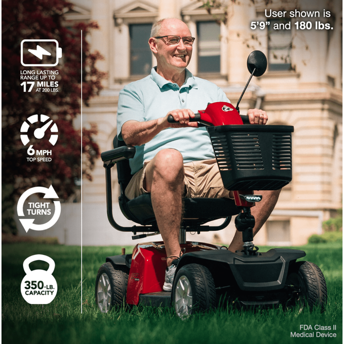 Rascal Conquest 4-Wheel Mobility Scooter by Mega Motion